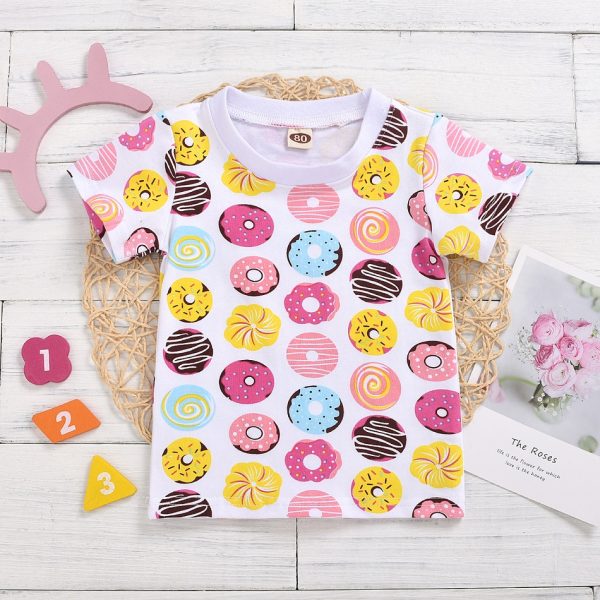 Donuts Print Short-sleeve Tee